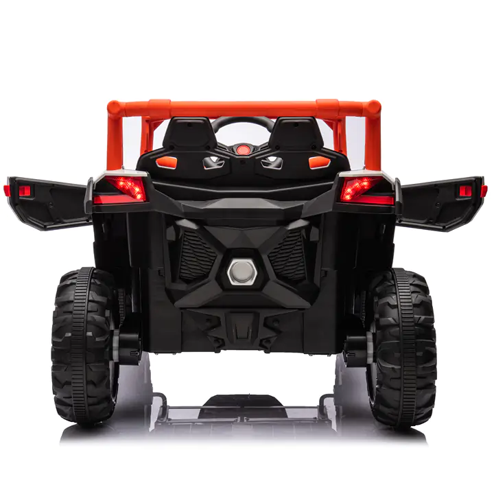12V Kids Ride On Dune Buggy UTV with Leather Seat Rubber Wheel
