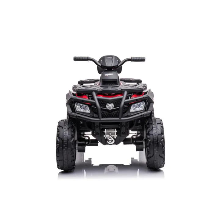 24V Titan Quad 4x4 ATV W/ Rubber Wheels, Leather Seat, Music