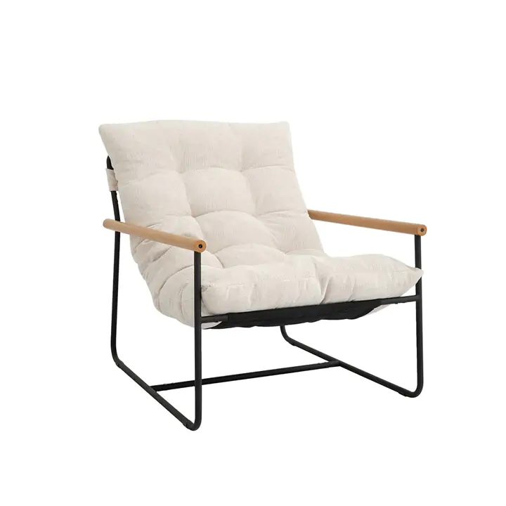 Tufted Fabric Accent Chair