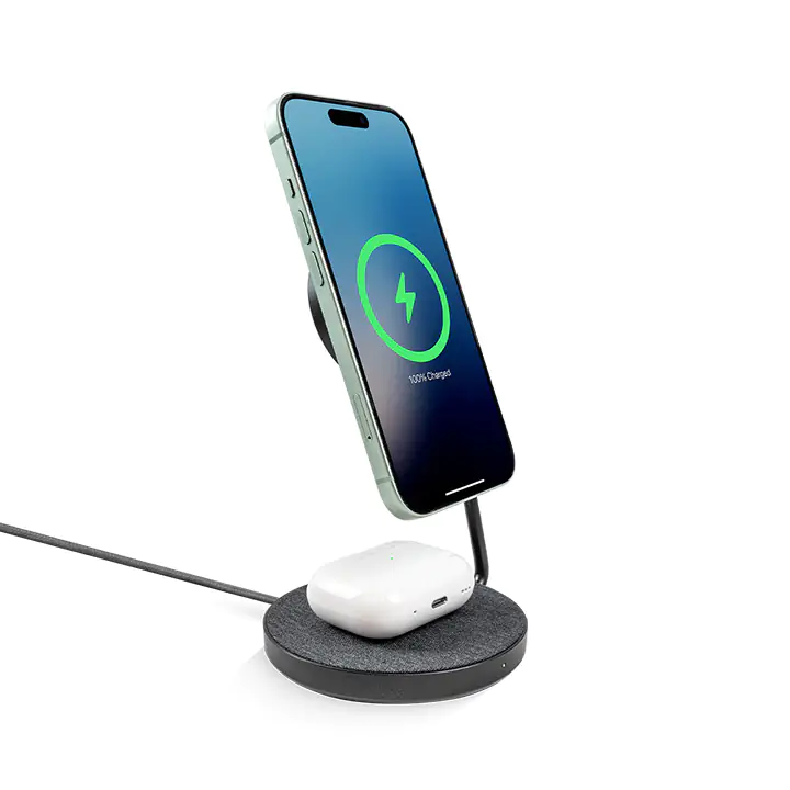 Logiix 2-in-1 Foldable Charging Stand Qi2 MAG