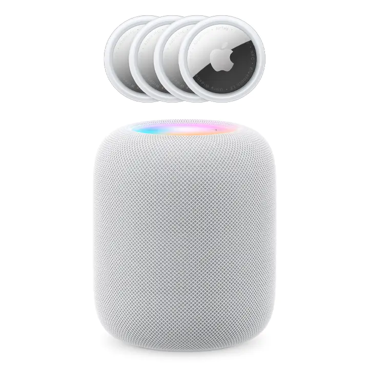 Apple HomePod 2nd gen Smart Speaker + Apple AirTag Tracker 4Pack