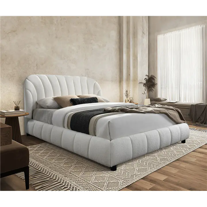 Arched Headboard Platform Bed - King