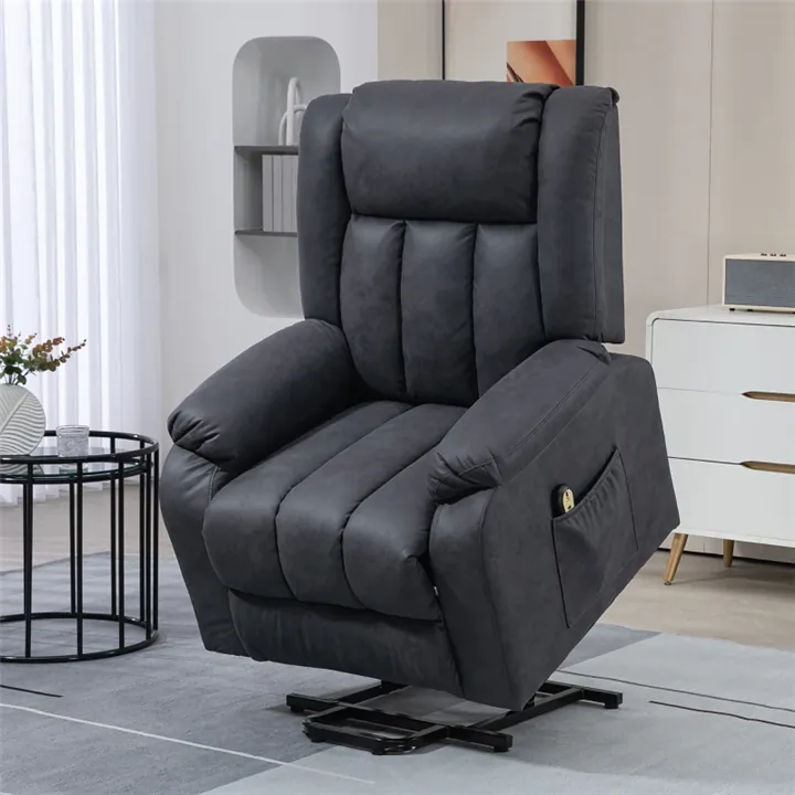 Charcoal Grey Electric Lift Recliner for Seniors