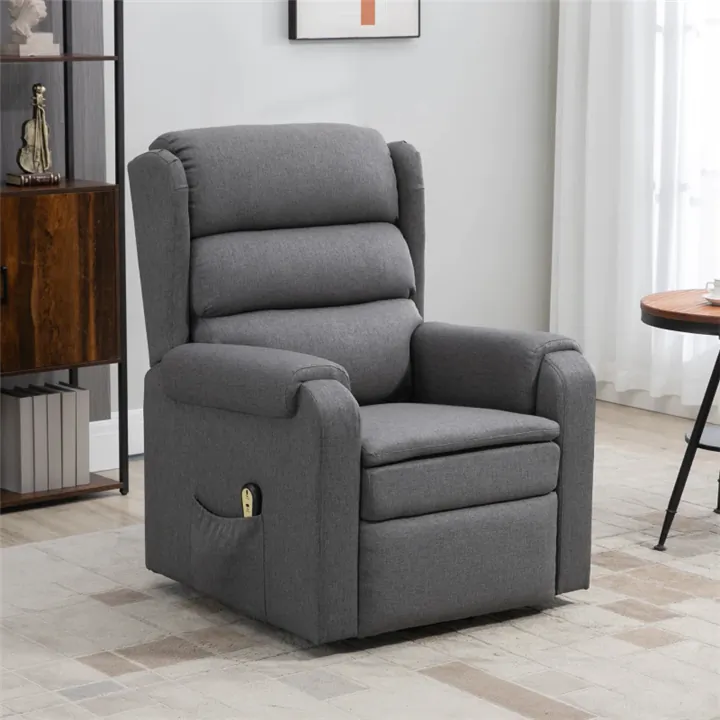 Electric Power Recliner Lift Chair - Dark Grey