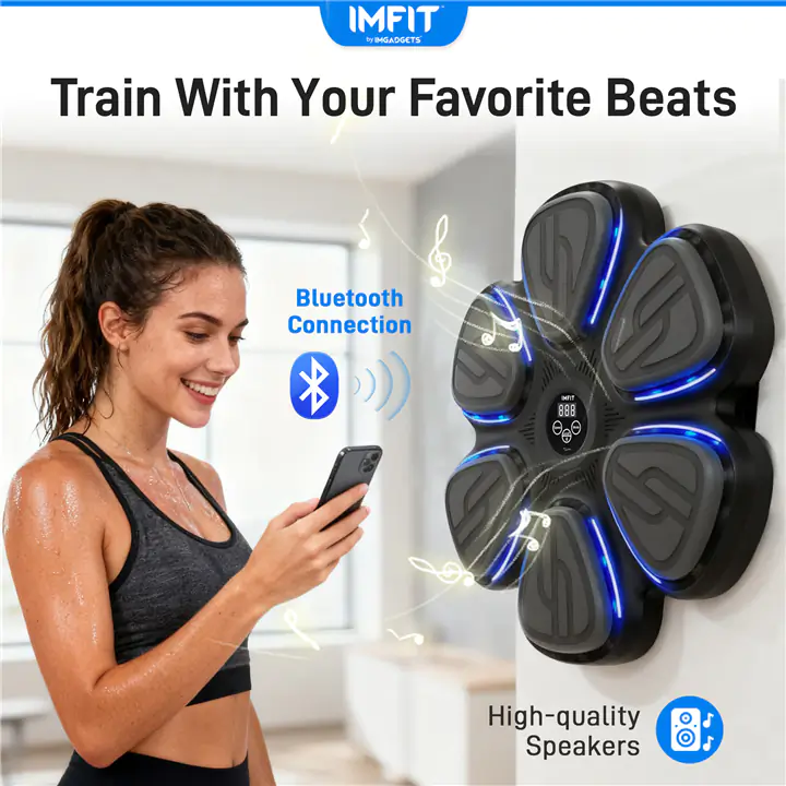 IMFIT 2026 Smart Music Boxing Machine with Gloves 