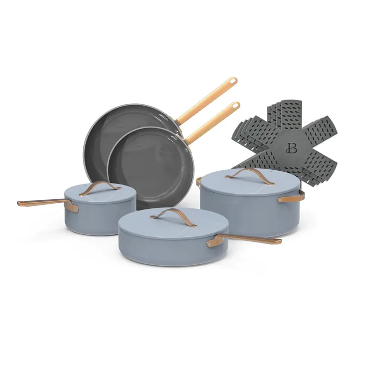 Drew Barrymore 12 Piece Ceramic Nonstick Cookware Set 
