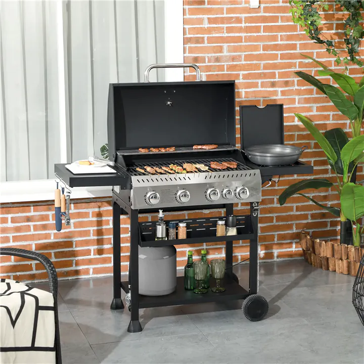 40,000 BTU Propane Gas Grill BBQ Cart