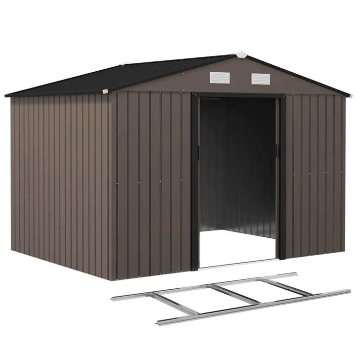 Heavy-Duty Galvanized Steel Outdoor Storage Shed