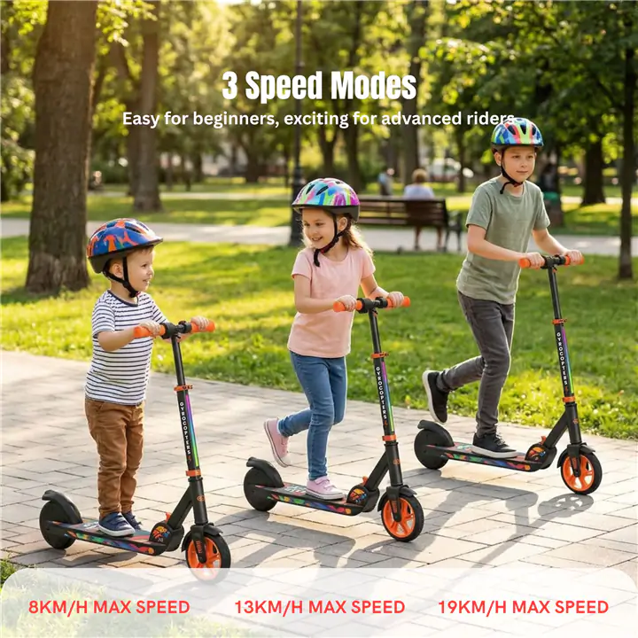 Gyrocopters Flash KidZ Electric Scooter for Kids (Orange)