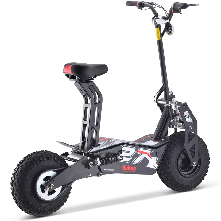 MotoTec Vulcan Electric Scooter 48v 1600w Black