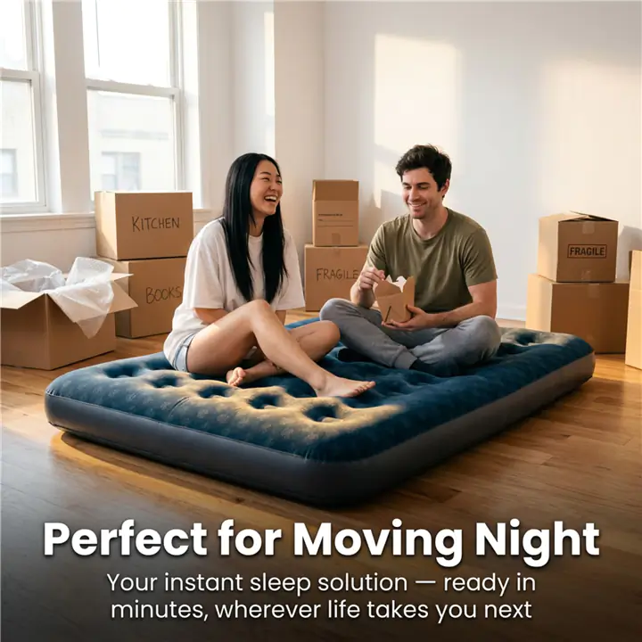 Avenli Double Air Mattress Bundle with CloudCoil Support