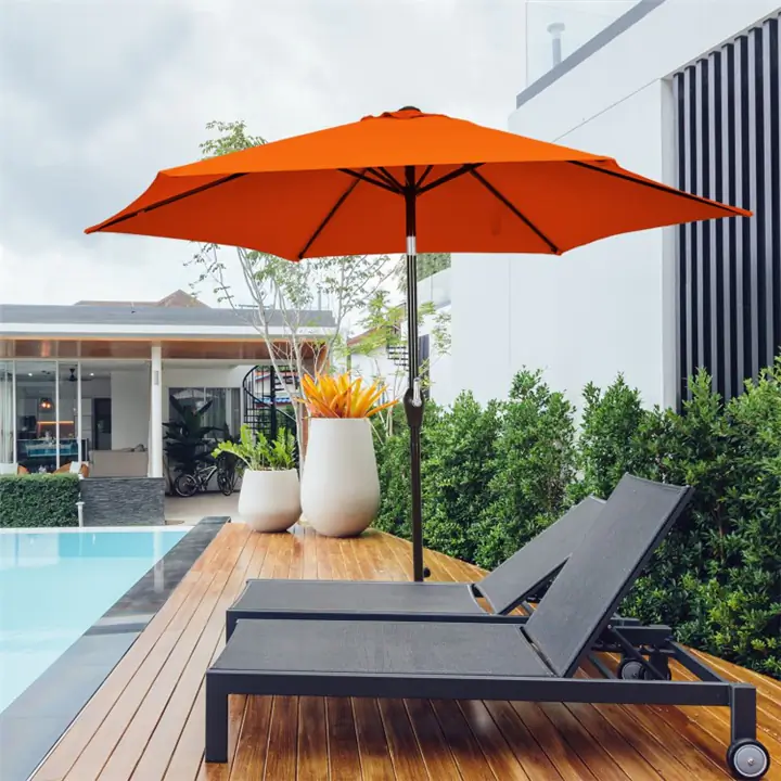Sun Shade Patio Umbrella - Orange