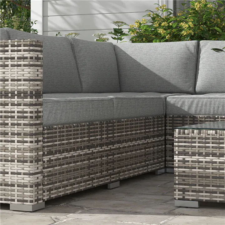 All-Weather & Comfortable 4-Piece Outdoor Rattan Patio Set