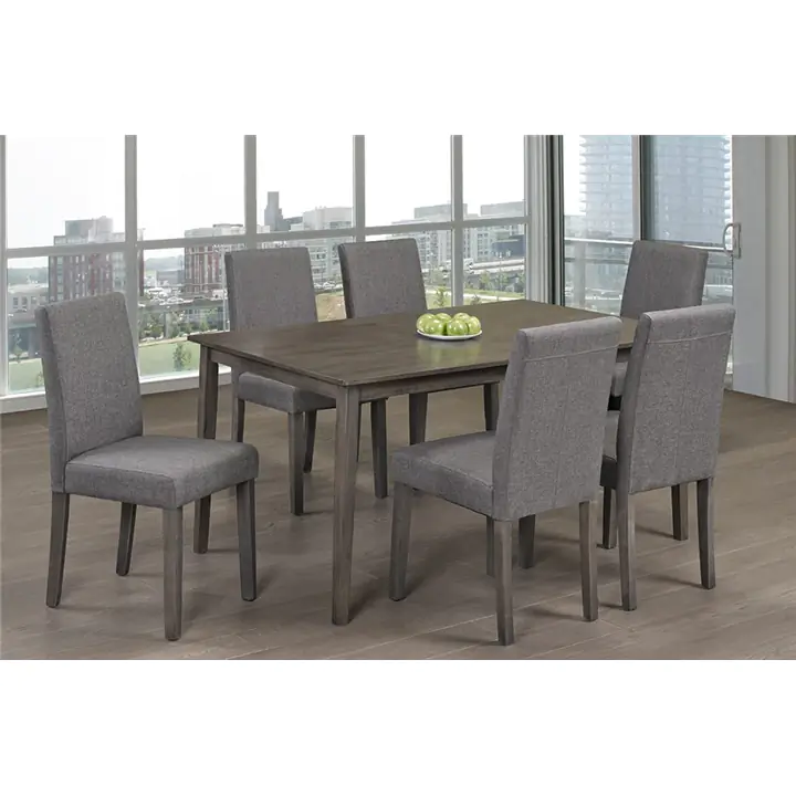 Modern 7-Piece Dining Furniture Set - Grey