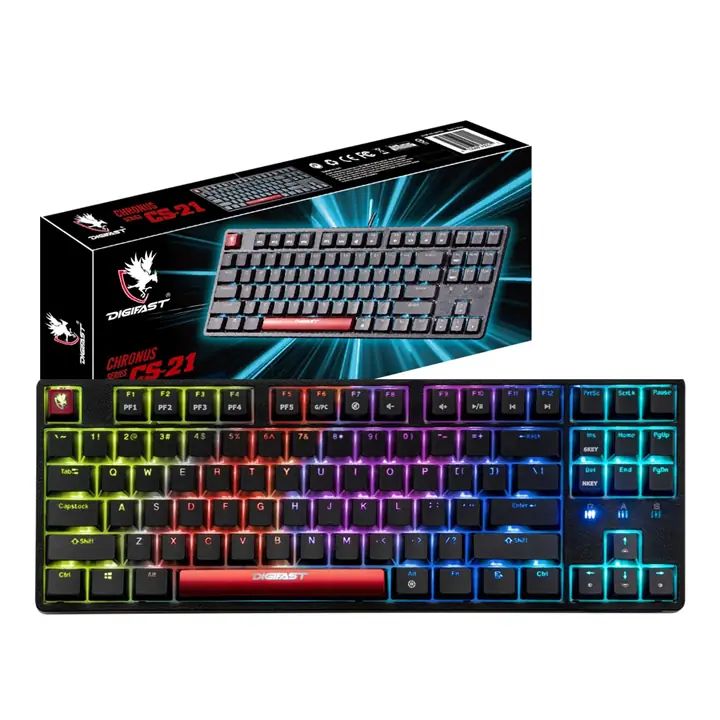 DIGIFAST RGB Tenkeyless Gaming Keyboard and RGB Gaming Mouse (B24)