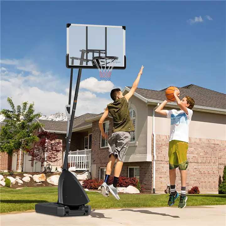 Adjustable Portable Outdoor Basketball Hoop 4.9-10FT