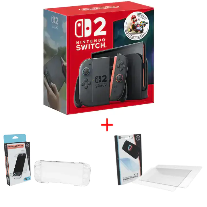 Nintendo Switch 2 Starter Bundle w/ Protective Case, Screen Protectors