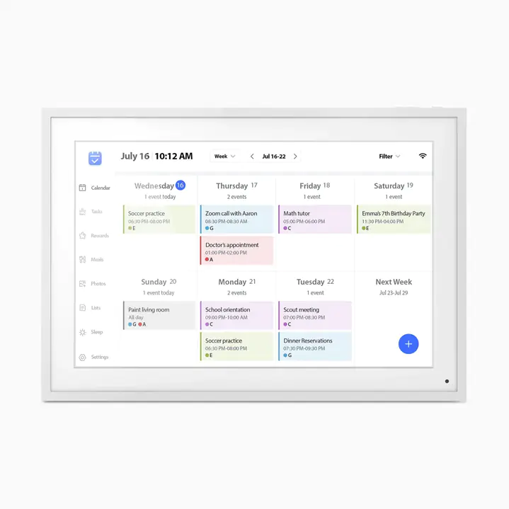Aluratek 10.1" Smart WiFi Digital Calendar & Photo Frame – 32GB