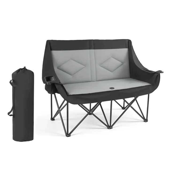 Double Camping Chair for 2 People, 660 lbs, Foldable