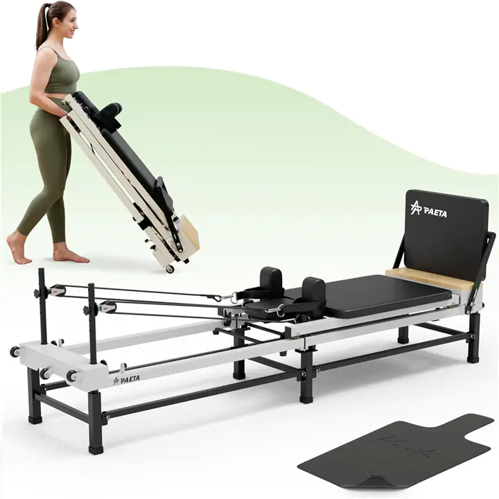 Paeta - 86' Foldable Pilates Reformer Machine with Jump Board