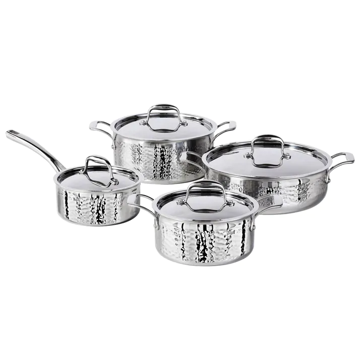 Lagostina Artigiano: 3-Ply Stainless Steel Cookware Set 8 Pieces