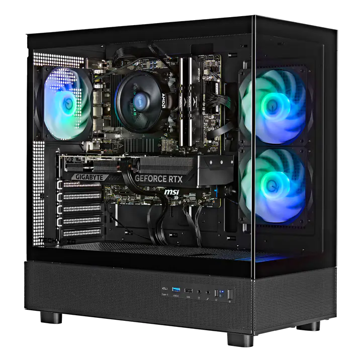TECHNOID Gaming PC (RX 9060 XT - Intel U 5 - 16 GB RAM - 1TB SSD) 
