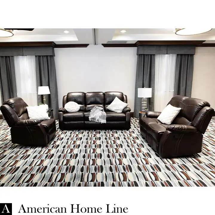 Lorraine Bel-Aire Deluxe Reclining 3Pc Set S/L/C in Mocha