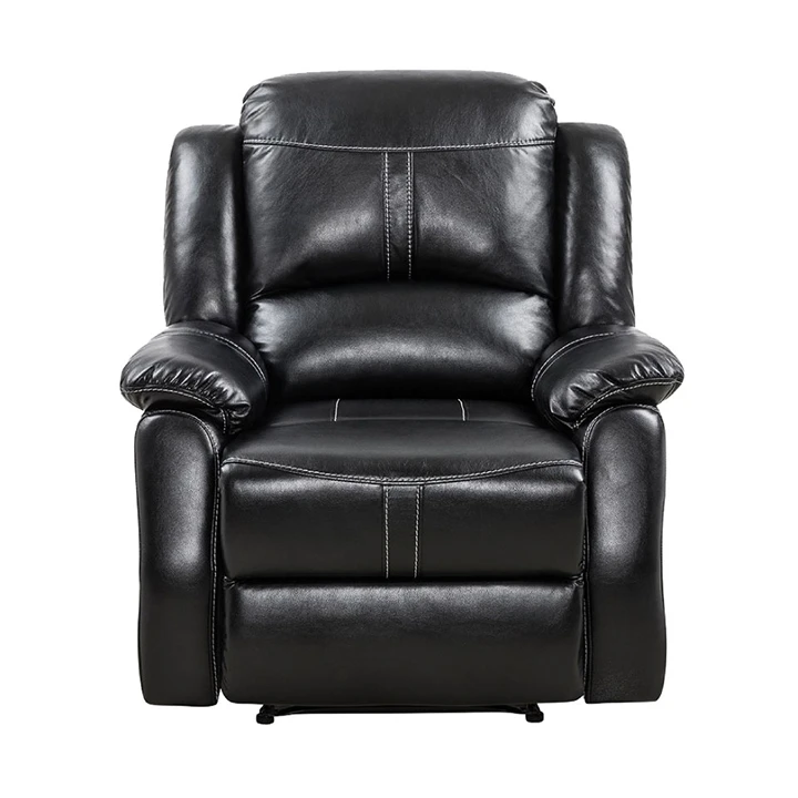 Lorraine Recliner Chair in Ebony Bonded Leather