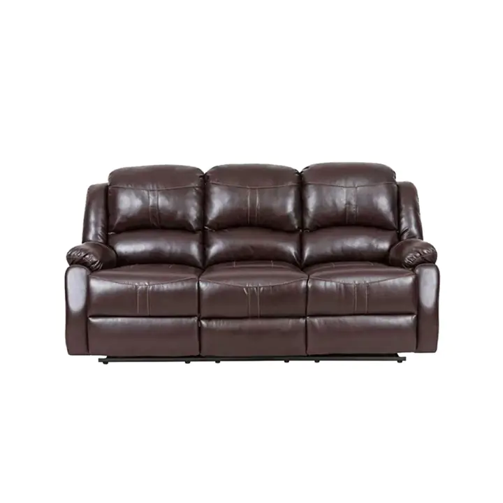 Lorraine Recliner Sofa - Mocha Bonded Leather