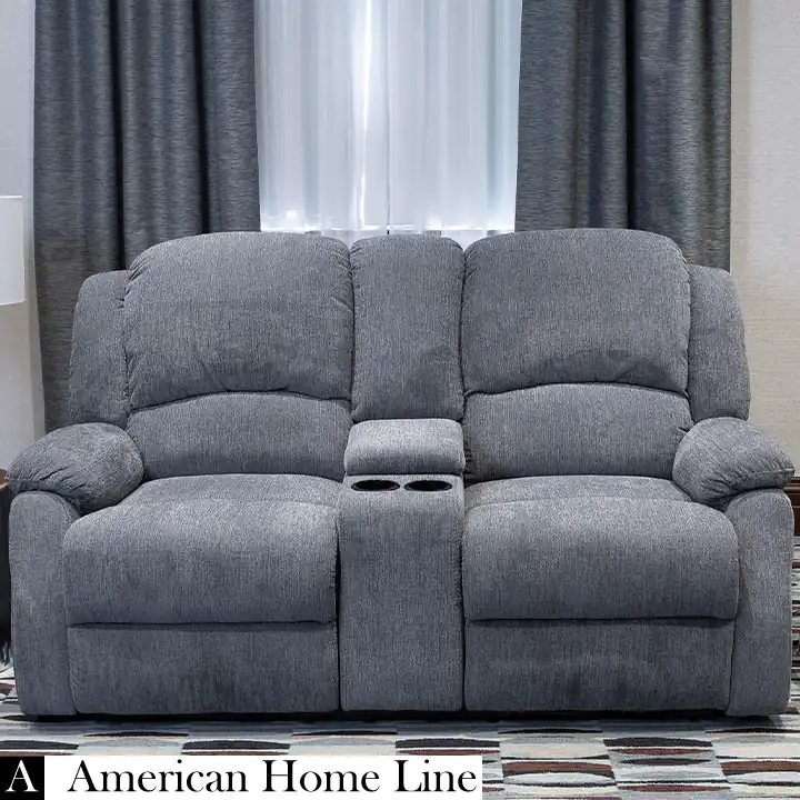 Crawford Luxury Recliner Loveseat in Grey