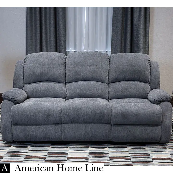 Crawford Luxury Recliner Sofa in Grey