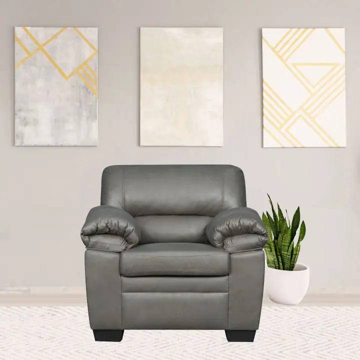 Jamieson Luxury Chair in Pewter