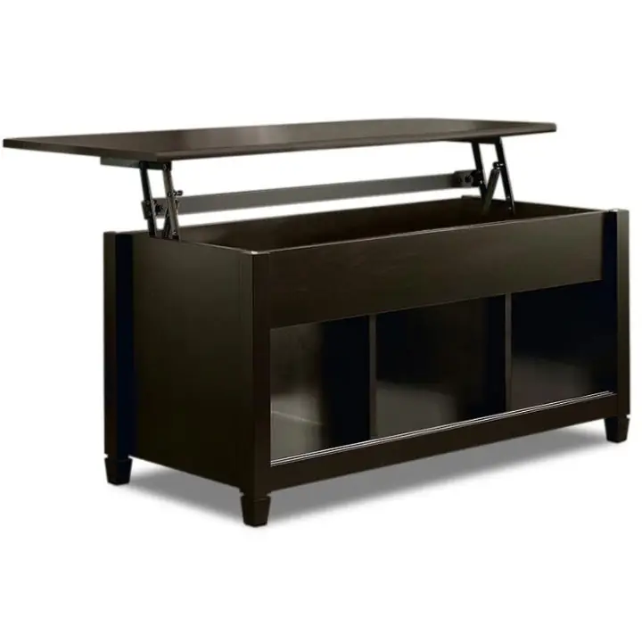 Edge Water Coffee Table with Lift Top – Estate Black