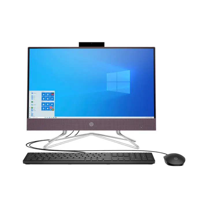 HP All-in-One 21.5” FHD Deep Burgundy Desktop (AMD 3150U/8GB/1TB/W10)