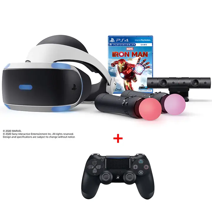 PlayStation®VR Marvel's Iron Man VR + PS4 Dualshock 4 Wireless Controller Bundle