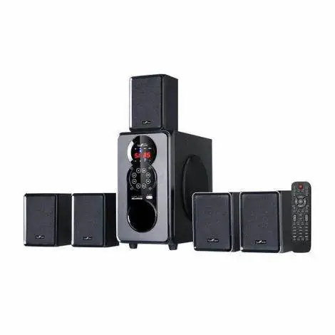 beFree Sound 5.1 Channel Bluetooth Surround Sound Speaker System in Bl