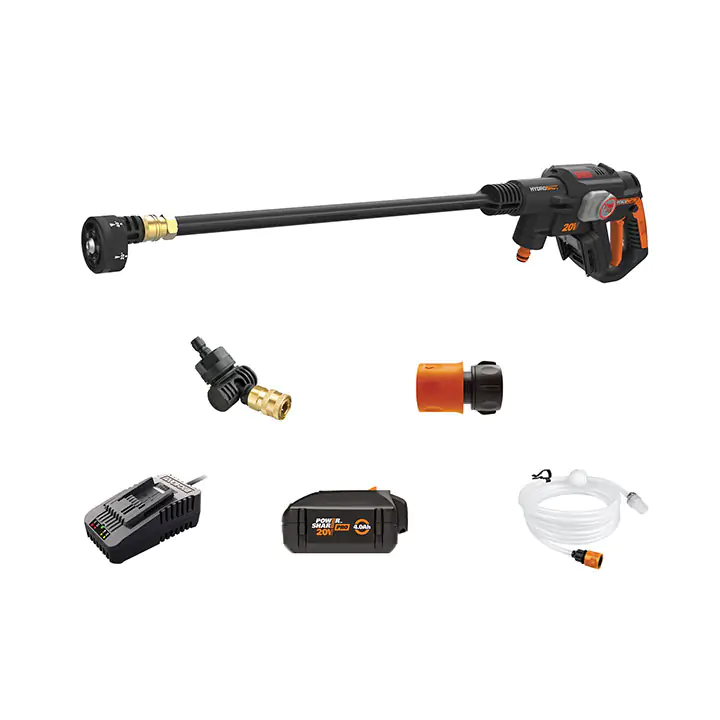 Worx 20V HYDROSHOT Portable Power Cleaner - Black/Orange