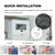 Lave-vaisselle de comptoir portable VENTRAY DW50 avec 5 programmes de