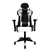 Chaise de jeu Nicer Furniture ® Racing avec coussins de tête Blanc