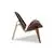 Nicer Furniture ® Hans Wegner Shell Chair Noyer Noir