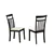 Ensemble de salle à manger 5 pièces en bois cappuccino avec chaises en
