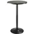 Table de bar ronde Nicer Furniture tout noir (plateau de 70 cm)