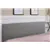 True Contemporary Mirabel Très grand lit plateforme en similicuir gris