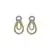 Boucles d'oreilles à diamants en 10K (0,11 ct. T.W.) - Argent et or