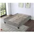 Véritable lit plateforme gris contemporain EZ Base Foundation
