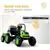 Uenjoy Green 6 V Tractor Powered Ride-On avec chariot amovible