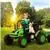 Uenjoy Green 6 V Tractor Powered Ride-On avec chariot amovible
