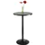 Nicer Furniture Table de bar ronde tout noir (plateau de 60 cm)