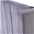 Lit de rangement en tissu de velours gris avec tête de lit à oreilles