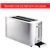 Grille-pain ZWILLING Enfinigy Cool Touch 2 fentes longues, 4 tranches,